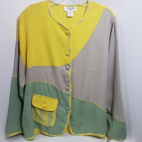 NWT Adolfo Sport Suit Jacket, Cardigan, Blouse - Picture 8 of 8